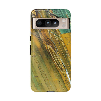 Cracked Yellow - Protective Phone Case