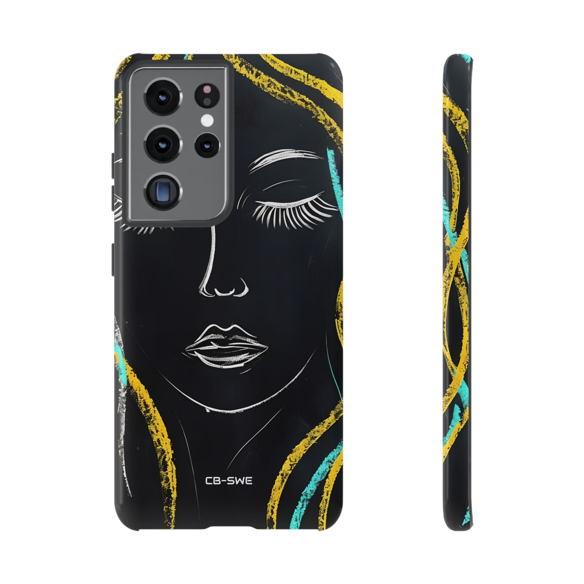 Vivid Minimalist Portrait - Samsung Case