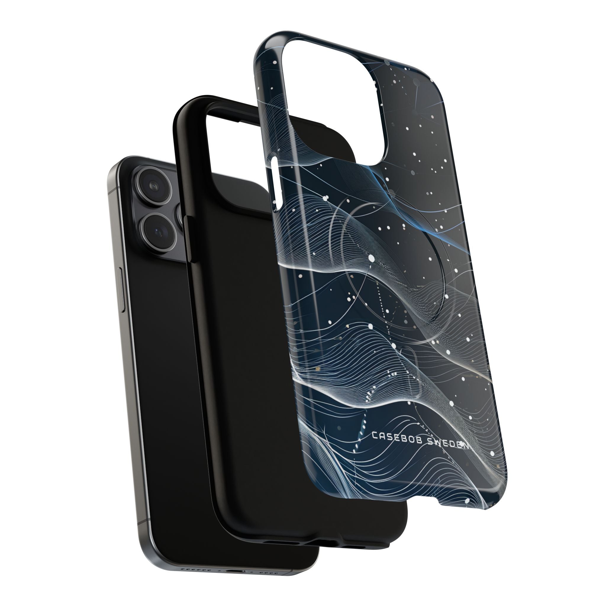 Gradient Neural Waves iPhone 15 | Tough+ Phone Case