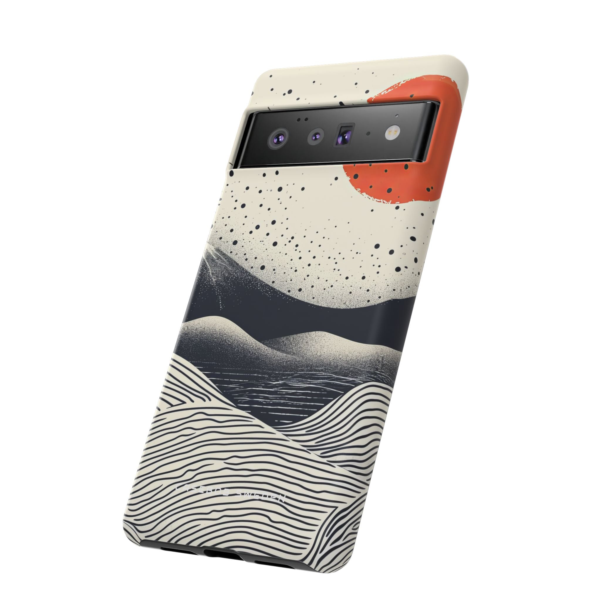 Red Sun Over Flowing Horizons Google Pixel 6 - Tough Phone Case