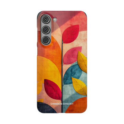 Abstract Orange Blue Design - Slim Samsung S23 Phone Case