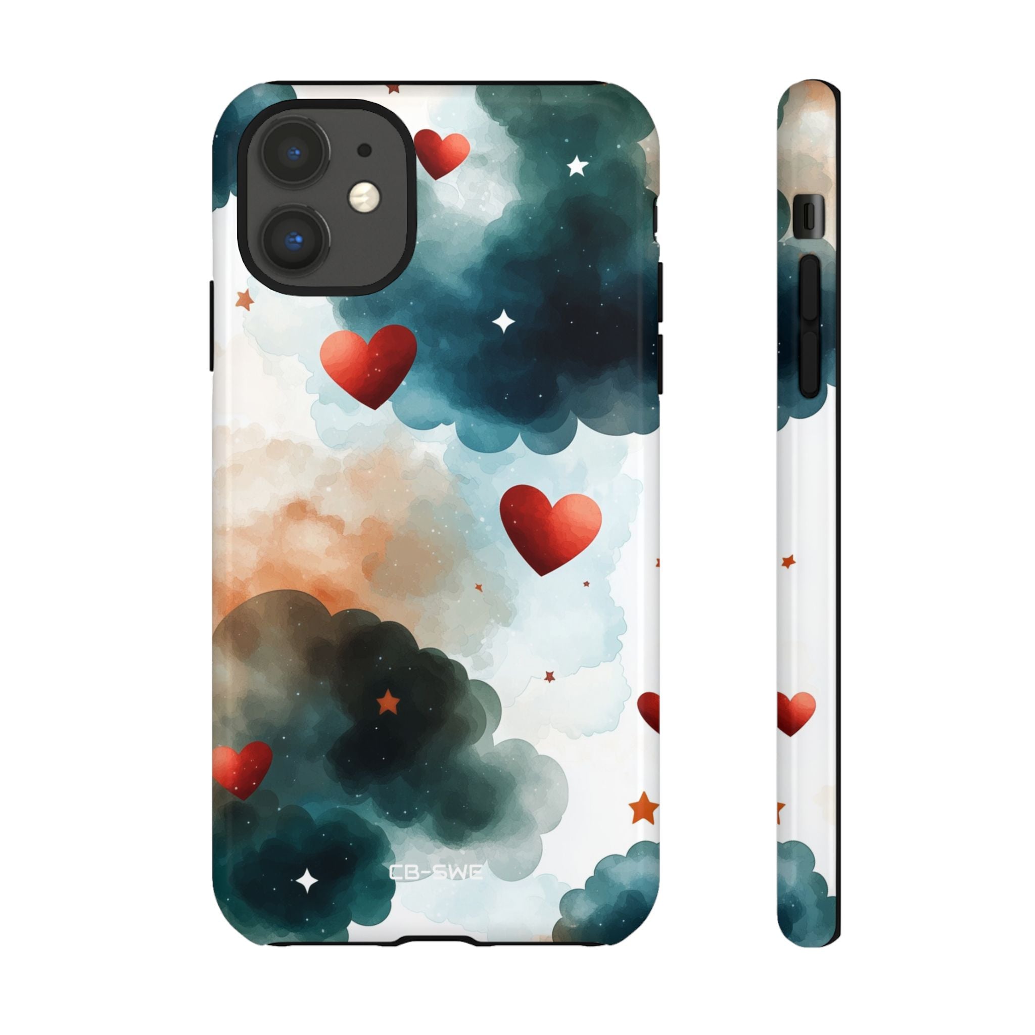 Floating Hearts Dance - iPhone Case