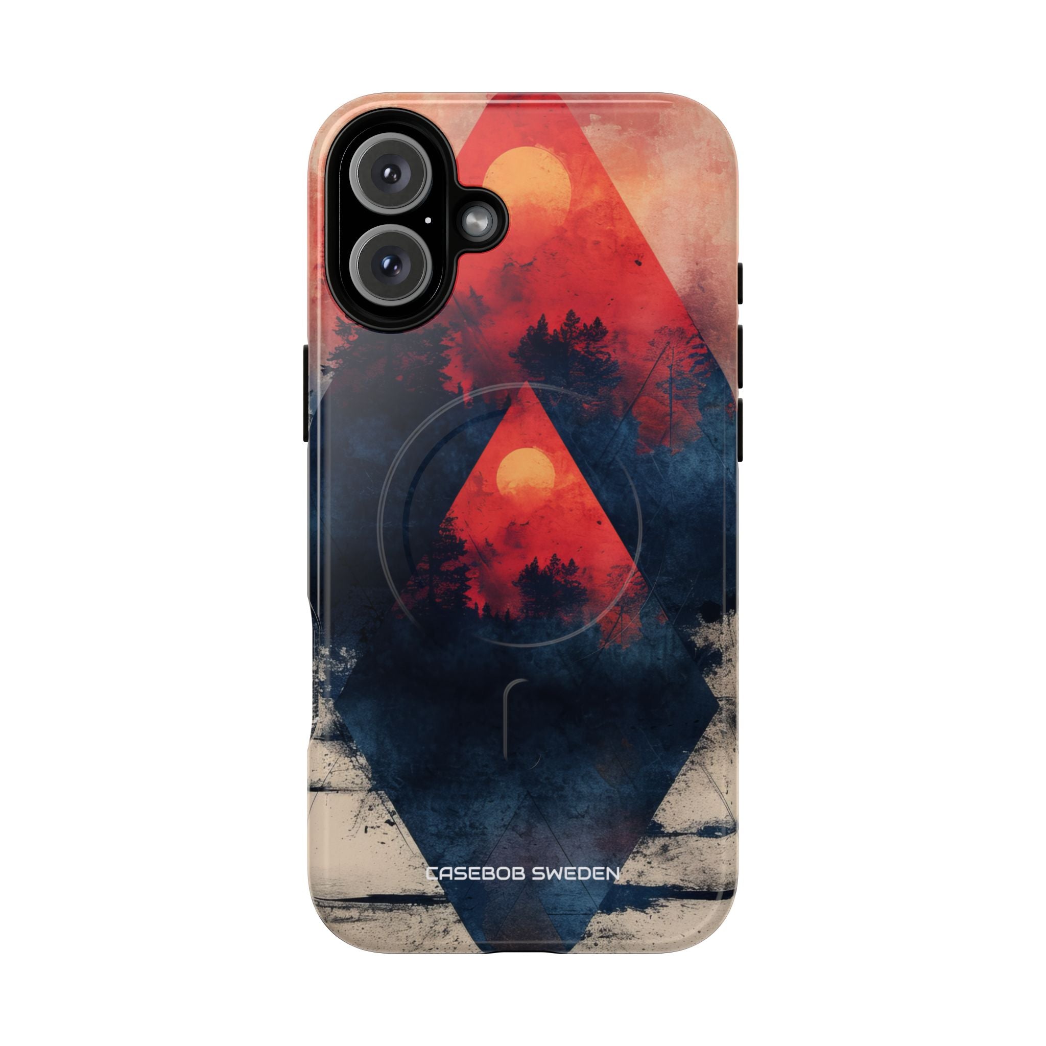 Red Sky Serenity - Tough + MagSafe® iPhone 16 Phone Case