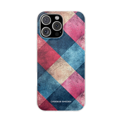 Bold Geometric Squares - Flexi iPhone 16 Phone Case