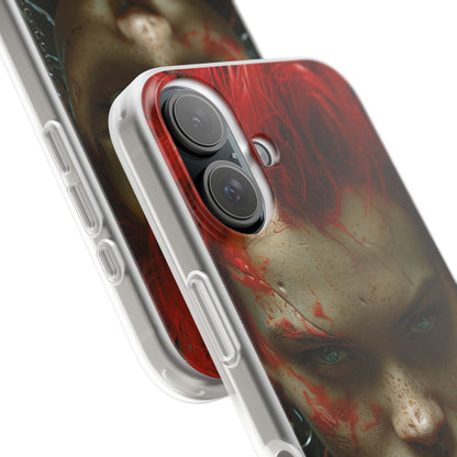 Red Spike Gaze iPhone 16 Case - Soft