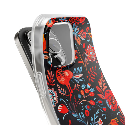 Vivid Birdscape iPhone 16 Pro Max Case - Soft