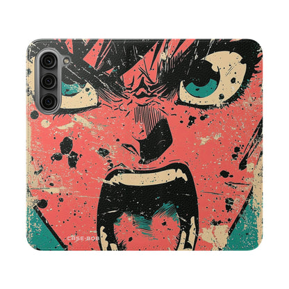 Shouting Face Burst - Samsung S23+ Case - Wallet