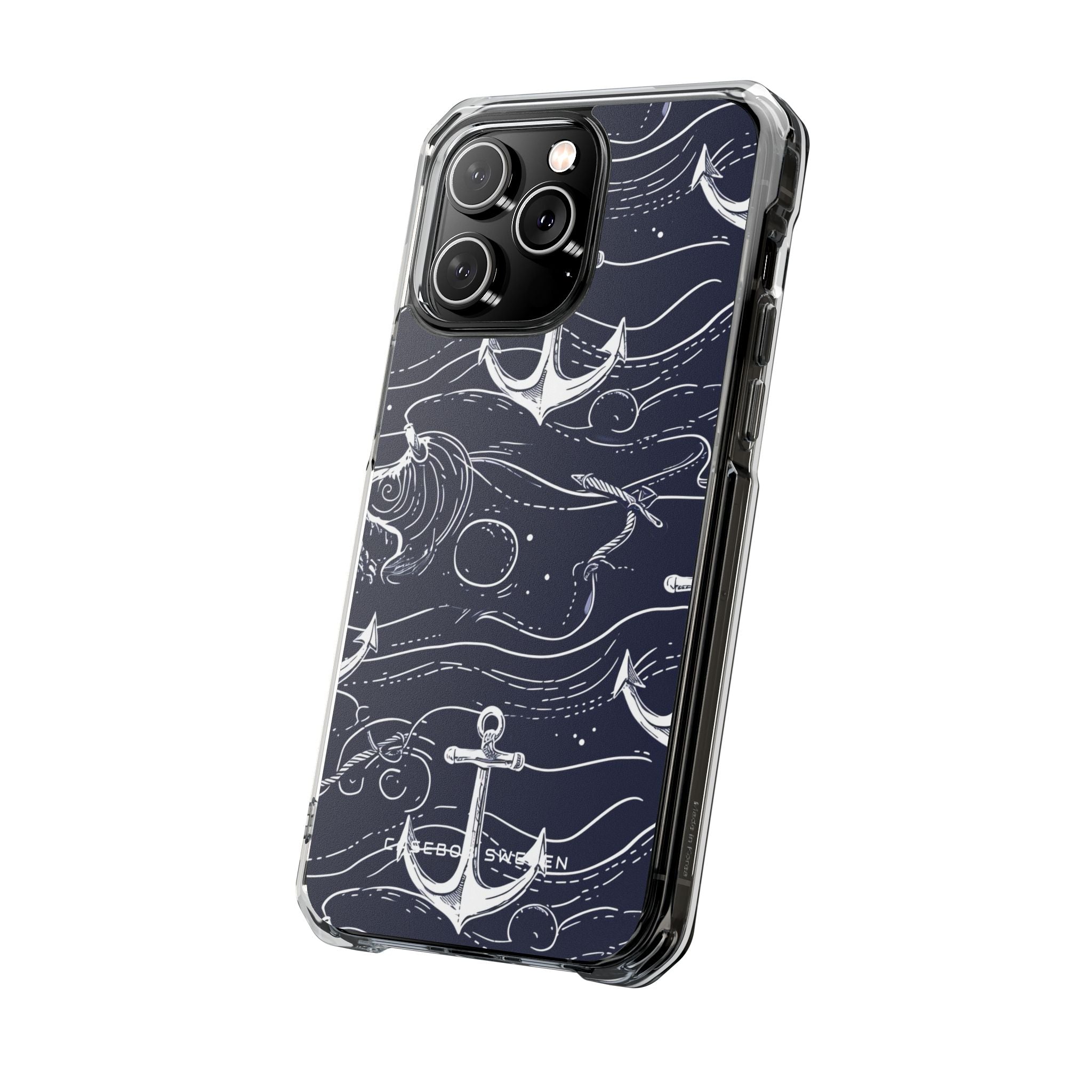 Gradient Anchorflow Waves iPhone 14 - Clear Impact Phone Case