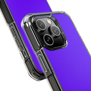 Electric Indigo | Handyhülle für iPhone (Clear Impact Case – magnetisch) 