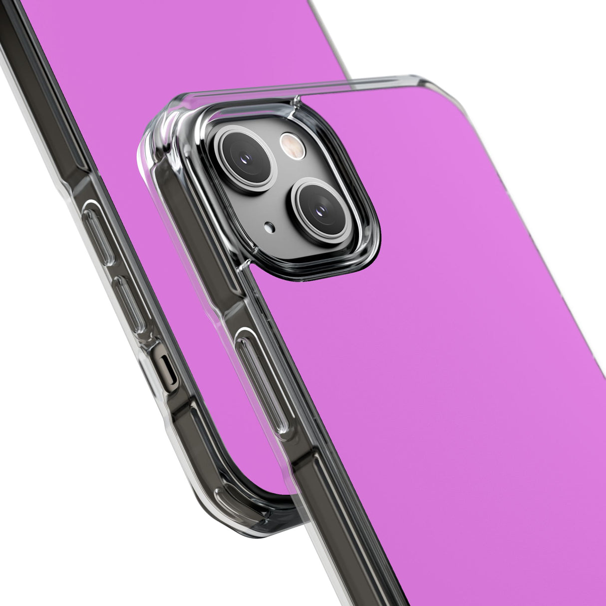 Violett | Handyhülle für iPhone (Clear Impact Case - Magnetisch) 