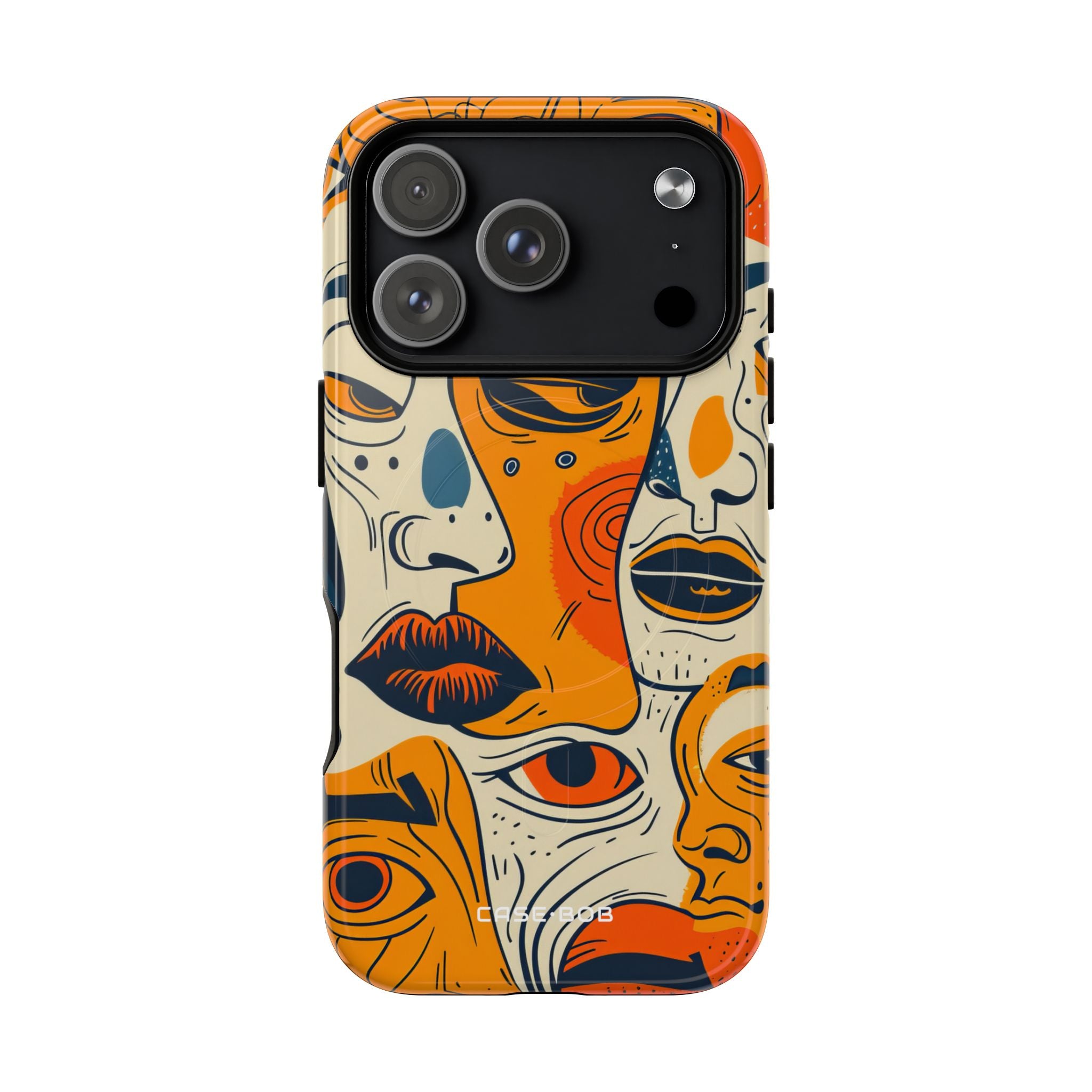 Tangled Faces Sunset iPhone 17 Pro Case - Tough+