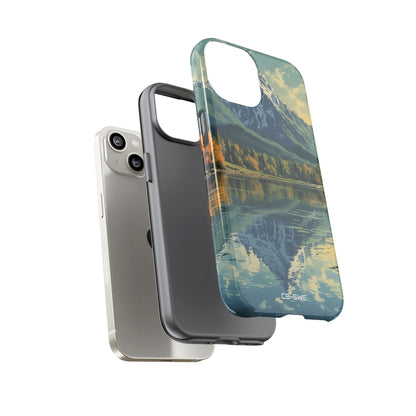 Mountain Reflects Calm - iPhone Case