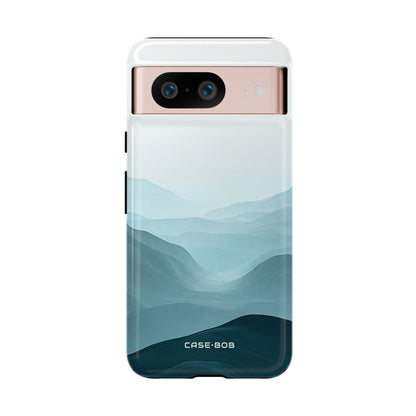 Teal Mist Mountains Google Pixel 8 Case - Tough