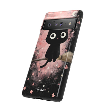 Whimsical Cat Soars - Google Pixel Case