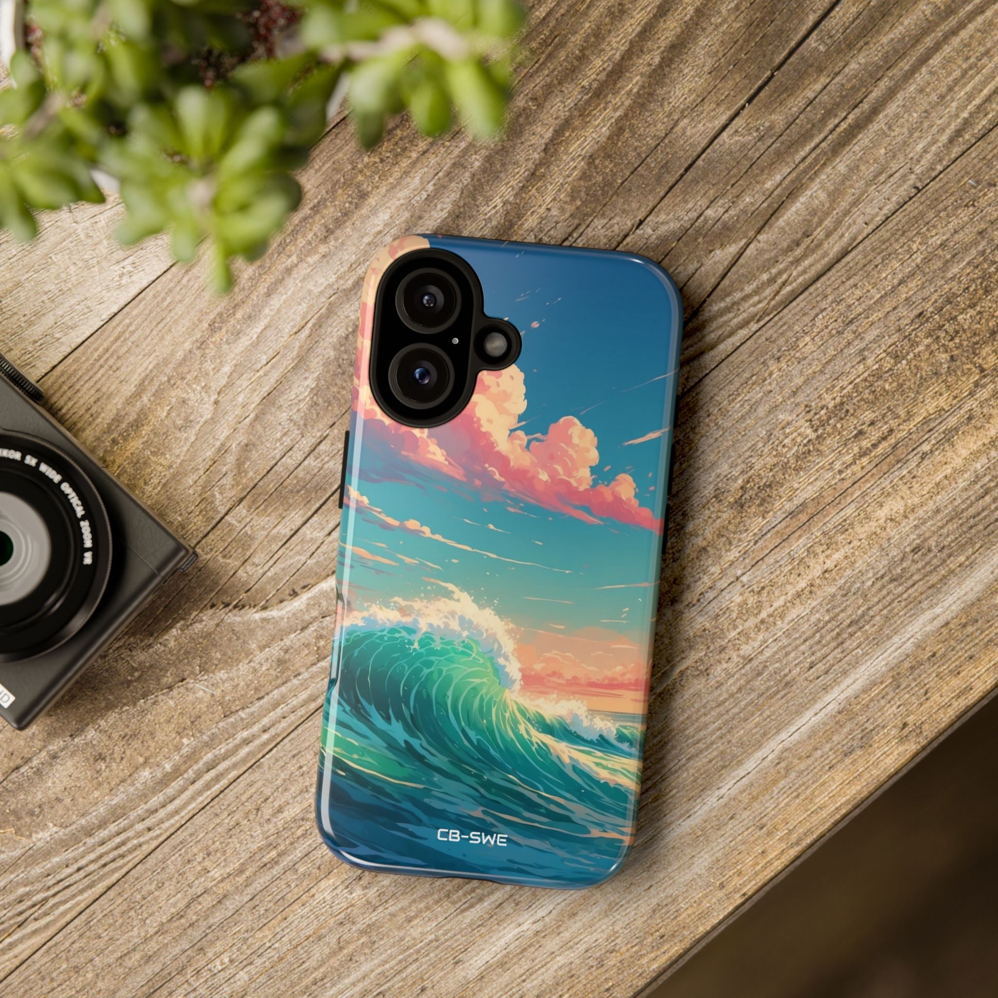 Waves Embrace Sunlight - iPhone Case