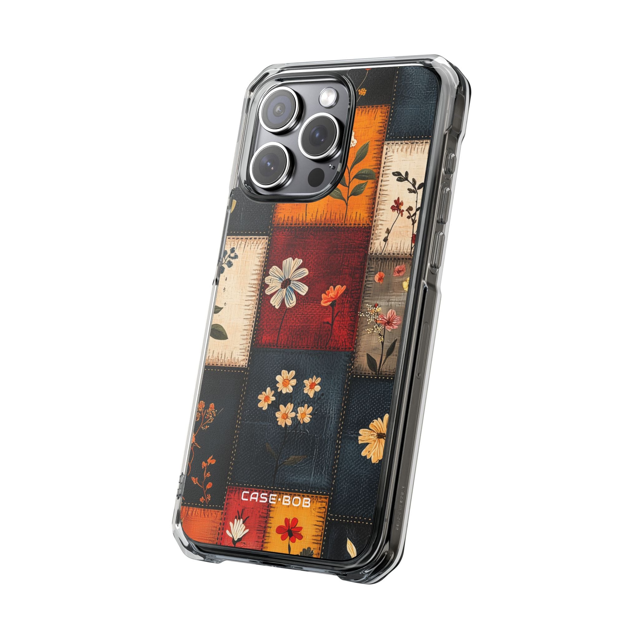 Patchwork Blooms iPhone 15 Pro Max Case - Impact
