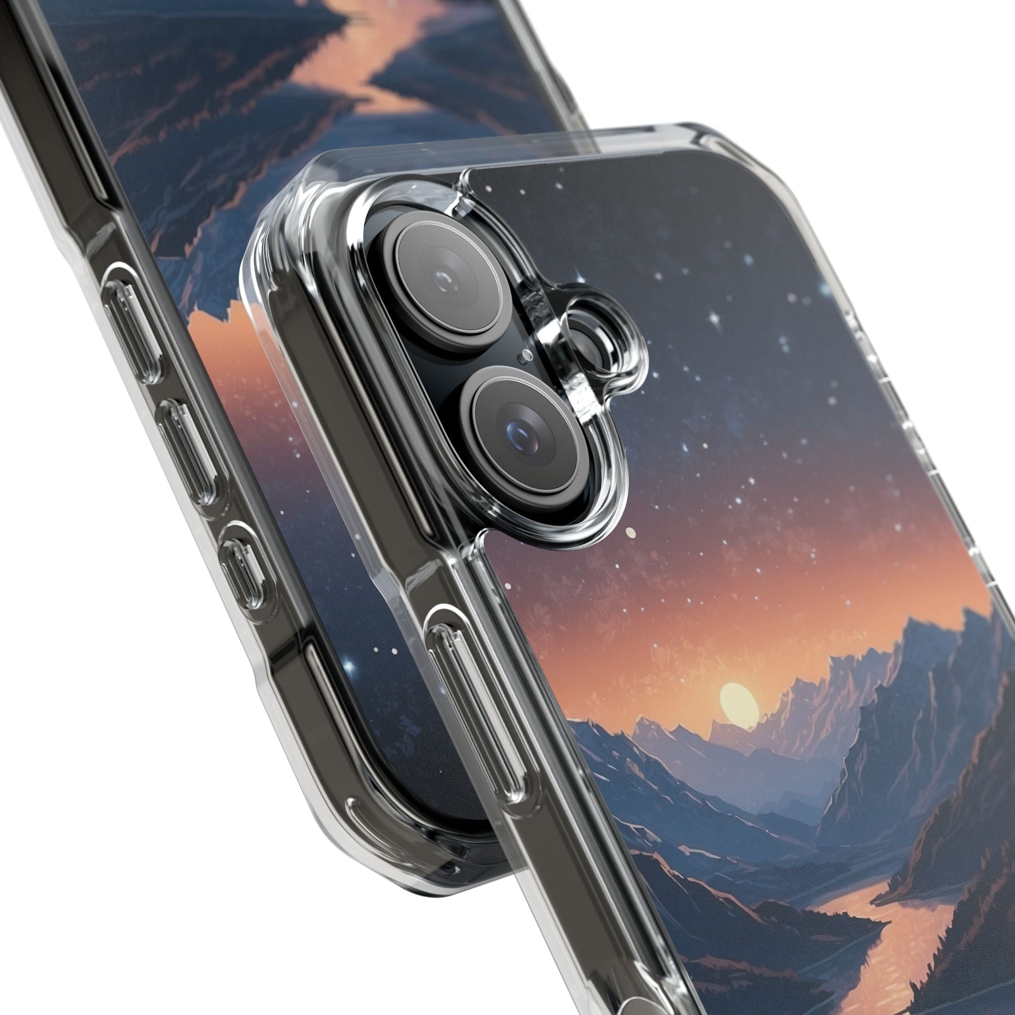 Mountains Embrace Light iPhone Case - Impact