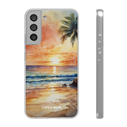 Sunset Palm Samsung S22 Plus Case - Soft