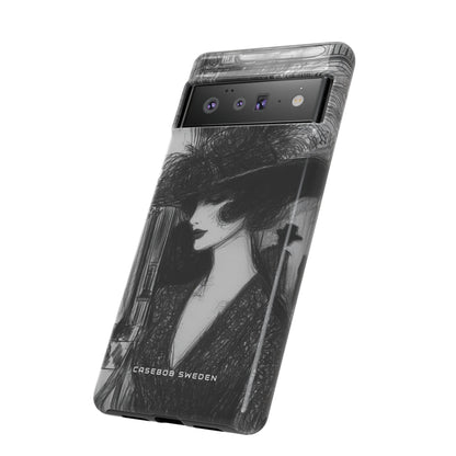 Timeless Elegance in Monochrome Google Pixel 6 - Tough Phone Case