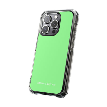 Mint Green - Clear Impact iPhone 15 Phone Case