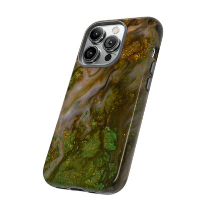 Smaragd Green Ink Art - Protective Phone Case