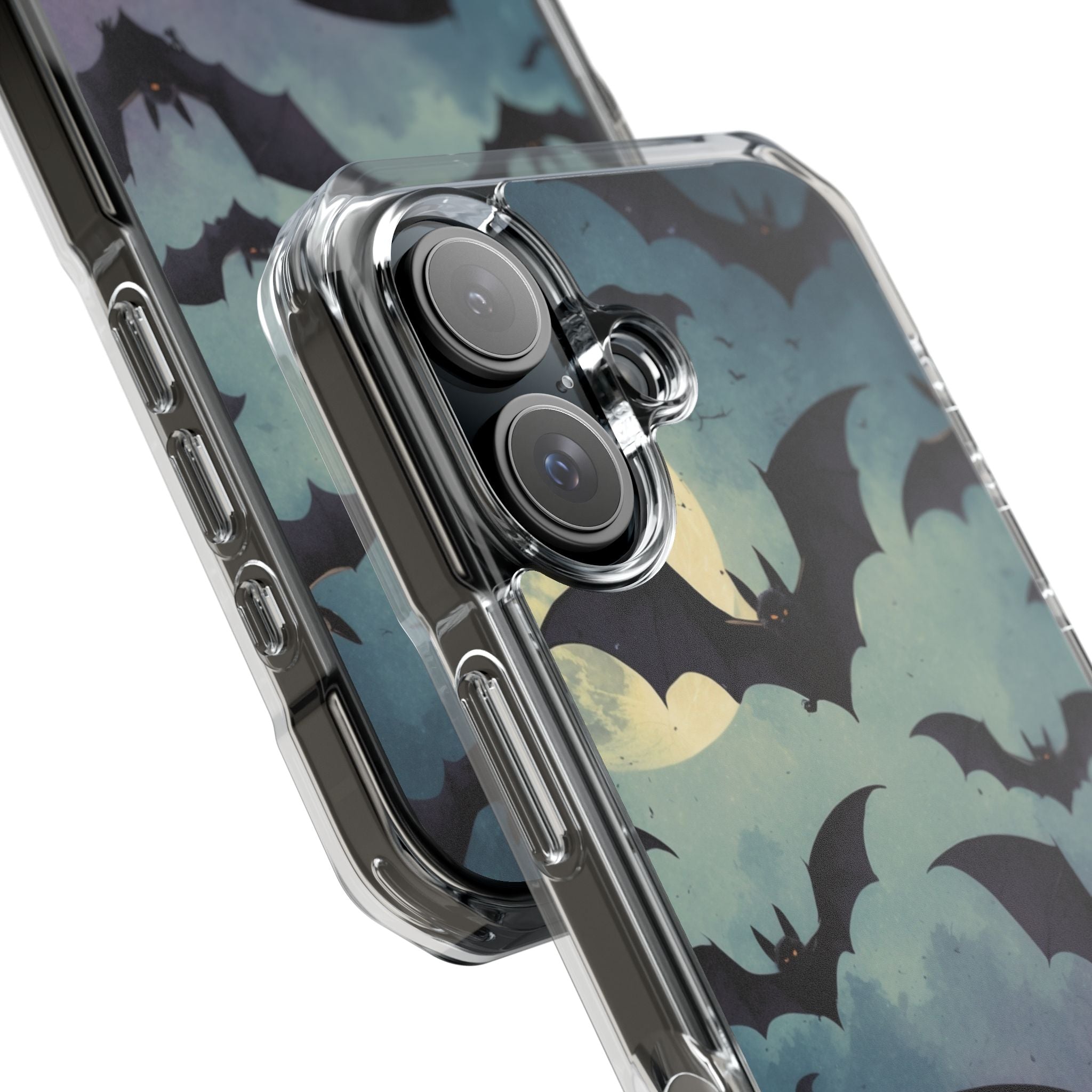 Glowing Bat Swarm iPhone 16 Case - Impact