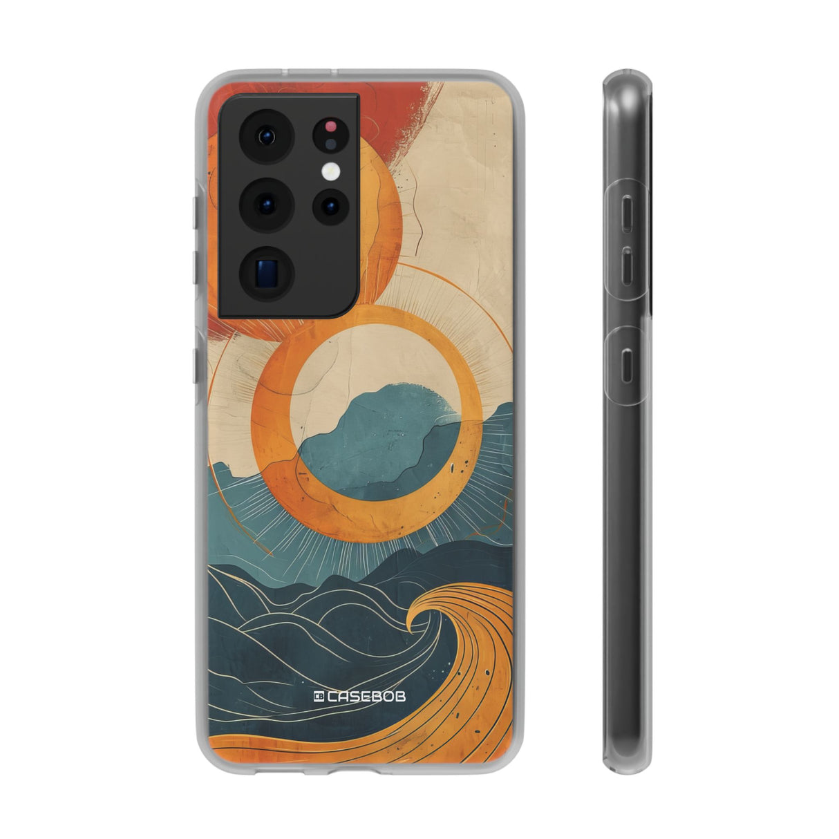 Retro Wave Dynamics | Flexible Phone Case for Samsung Galaxy