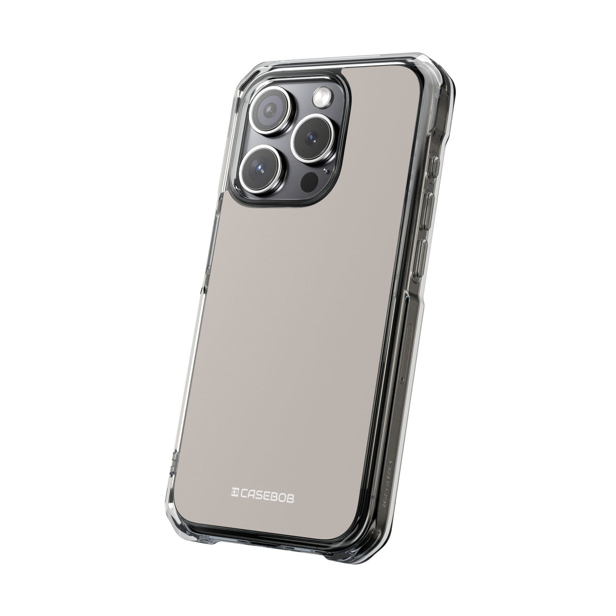 Pale Silver | Phone Case for iPhone (Clear Impact Case - Magnetic)