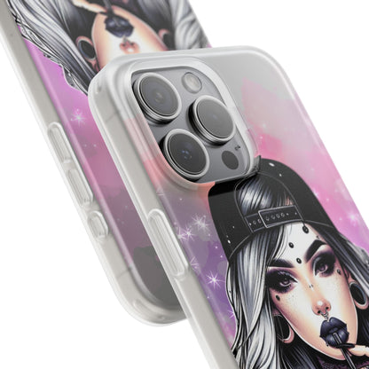 Silver Sip Nebula iPhone 15 Pro Max Case - Soft