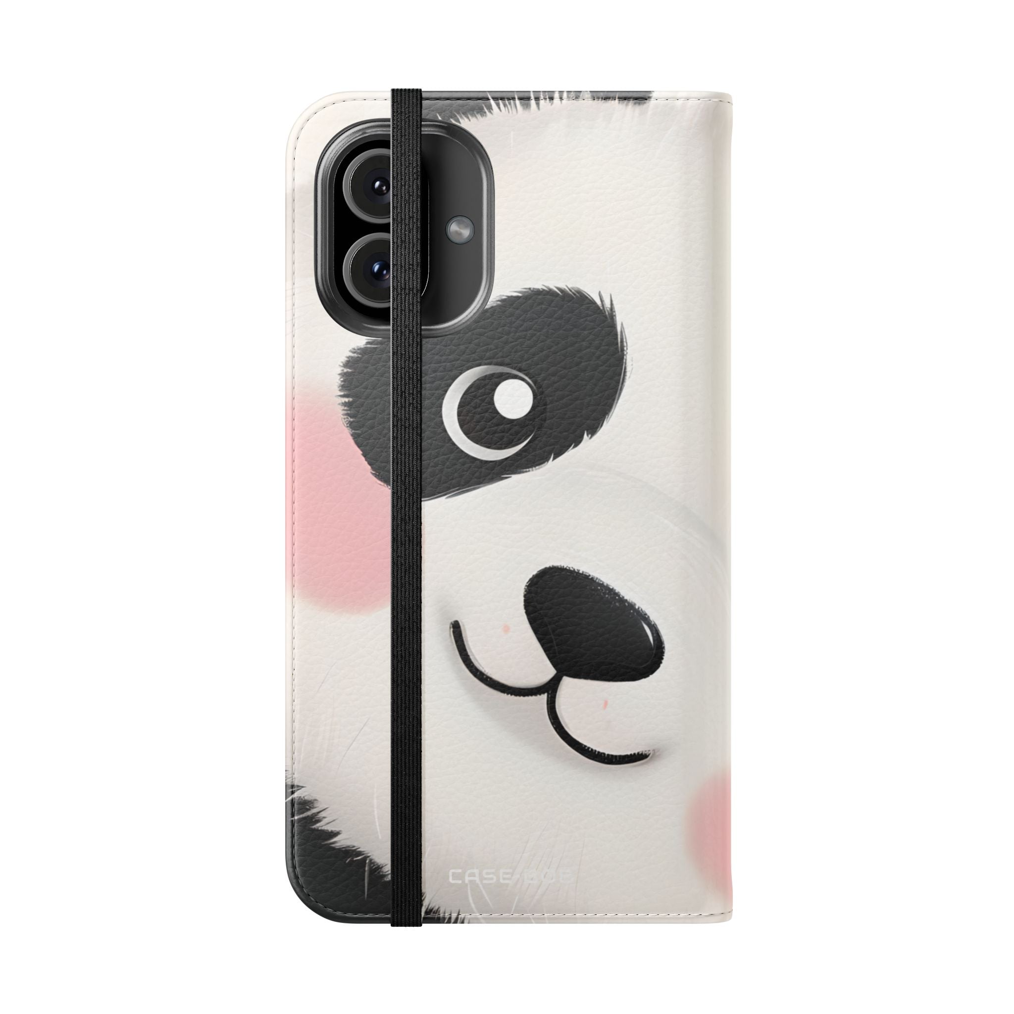 Peeking Panda Blush - iPhone 16 Plus Case - Wallet