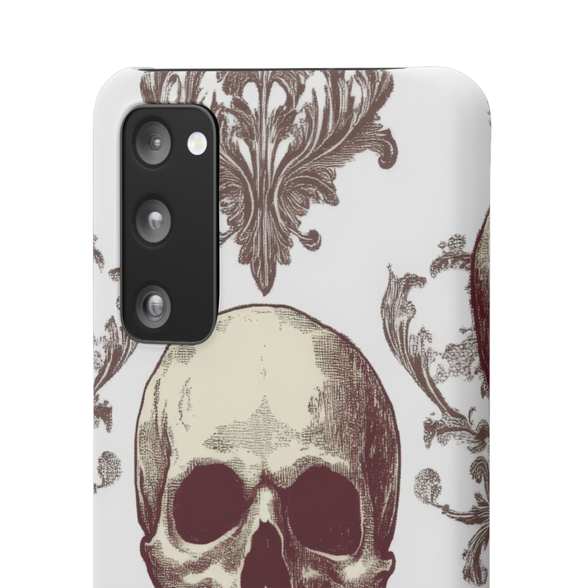 Gothic Skulls and Ornate Foliage Samsung S20 - Slim Phone Case