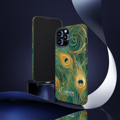 Vibrant Peacock Whirl iPhone 13 - Tough