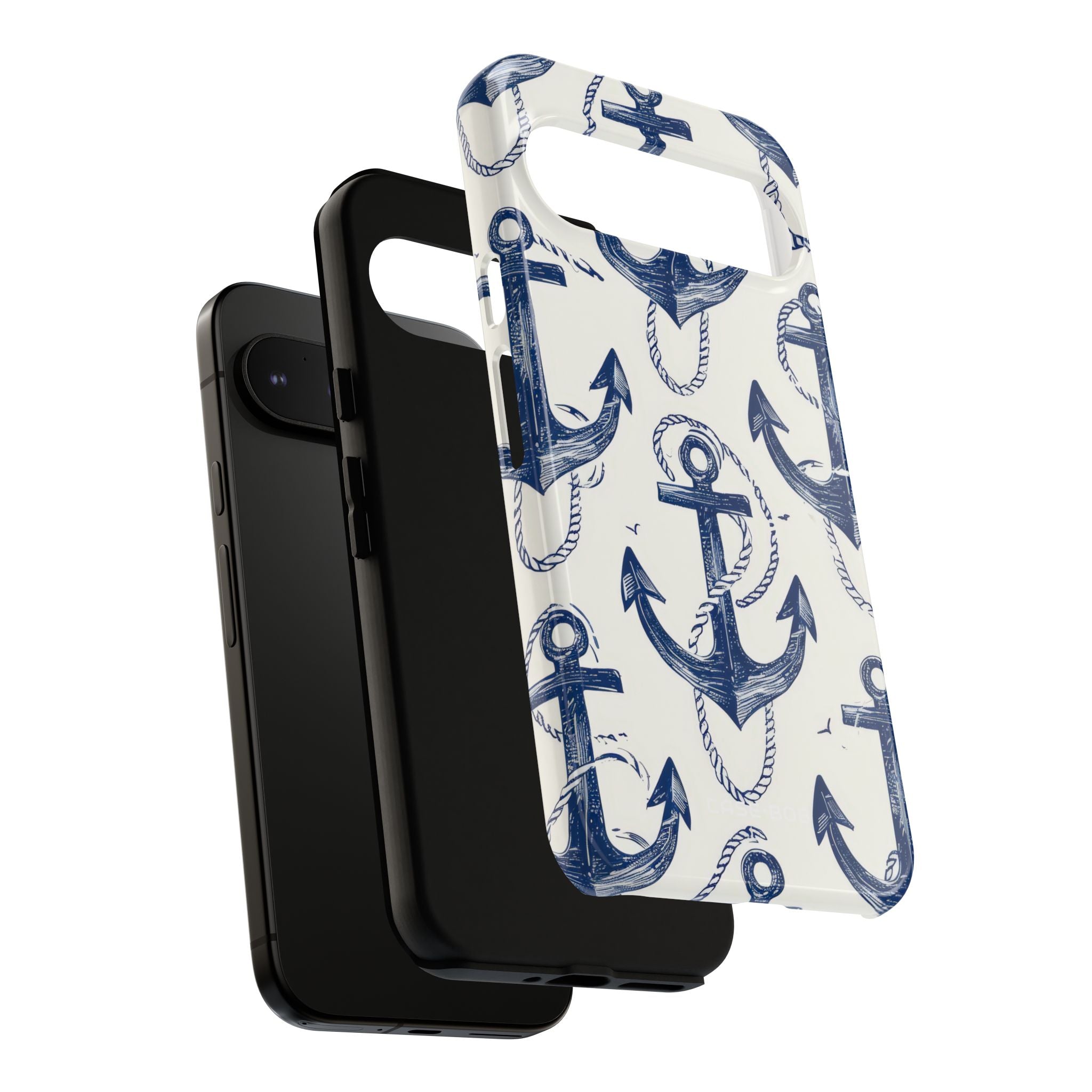 Navy Anchor Loop Google Pixel 9 Pro XL Case - Tough