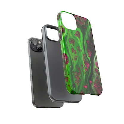 Toxic Green Ink Art iPhone Case (Protective) Phone Case