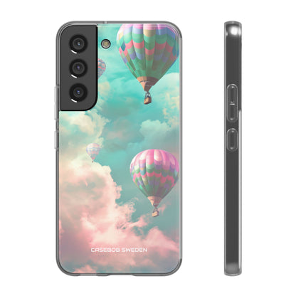 Pastel Balloon Adventure - Flexi Samsung S22 Phone Case