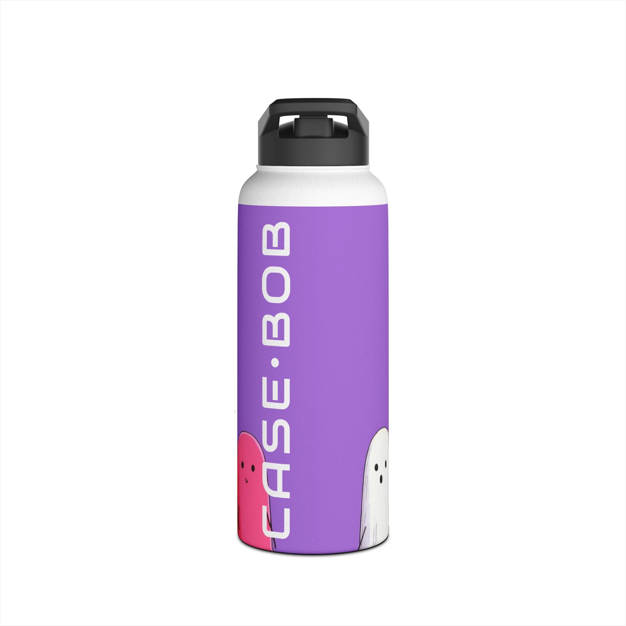 Colorful Ghosts Line - Stainless Steel Water Bottle