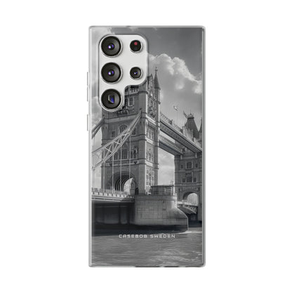 Tower Bridge Monochrome Architecture Study Samsung S23 - Flexi Phone Case