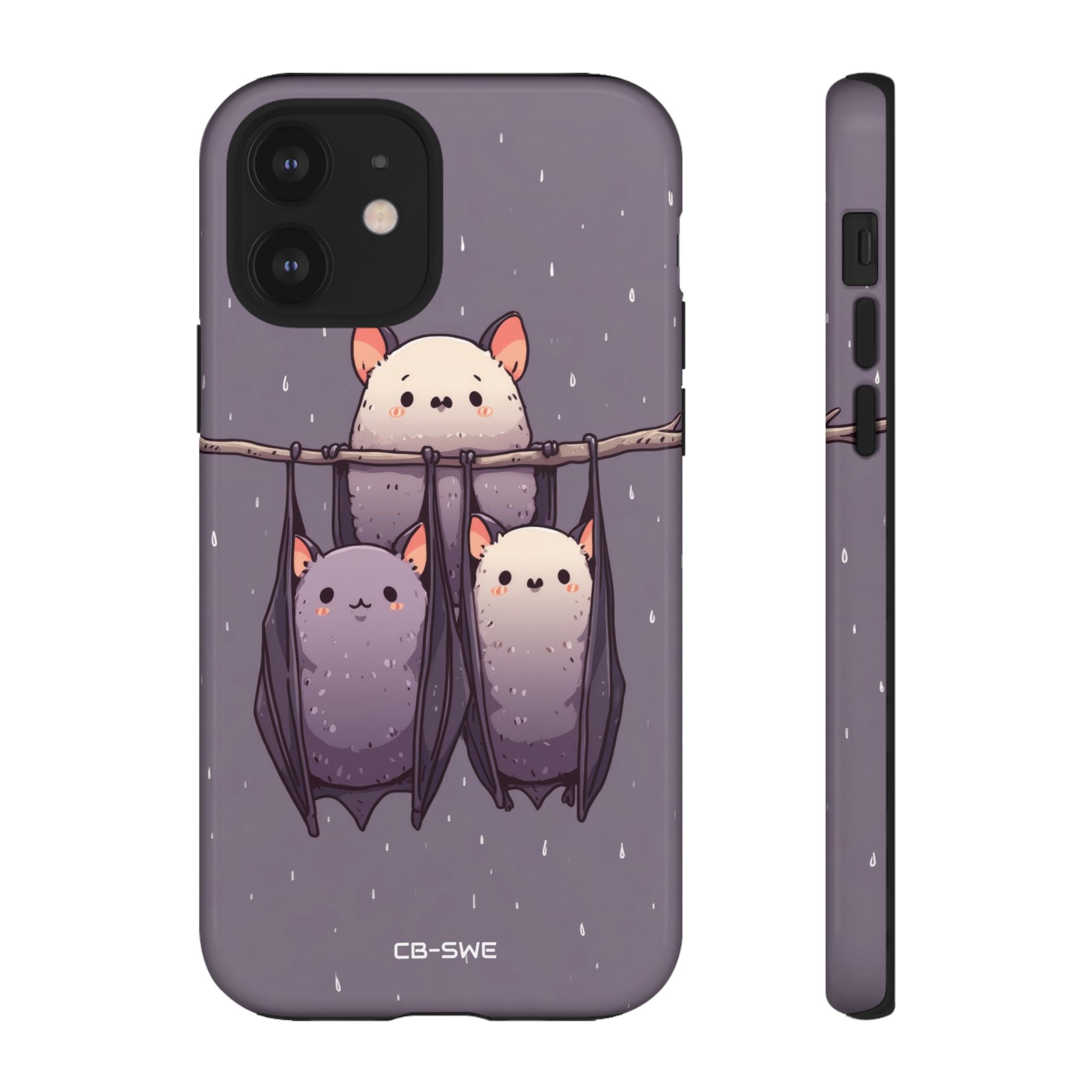 Bats Hang Playfully - iPhone Case