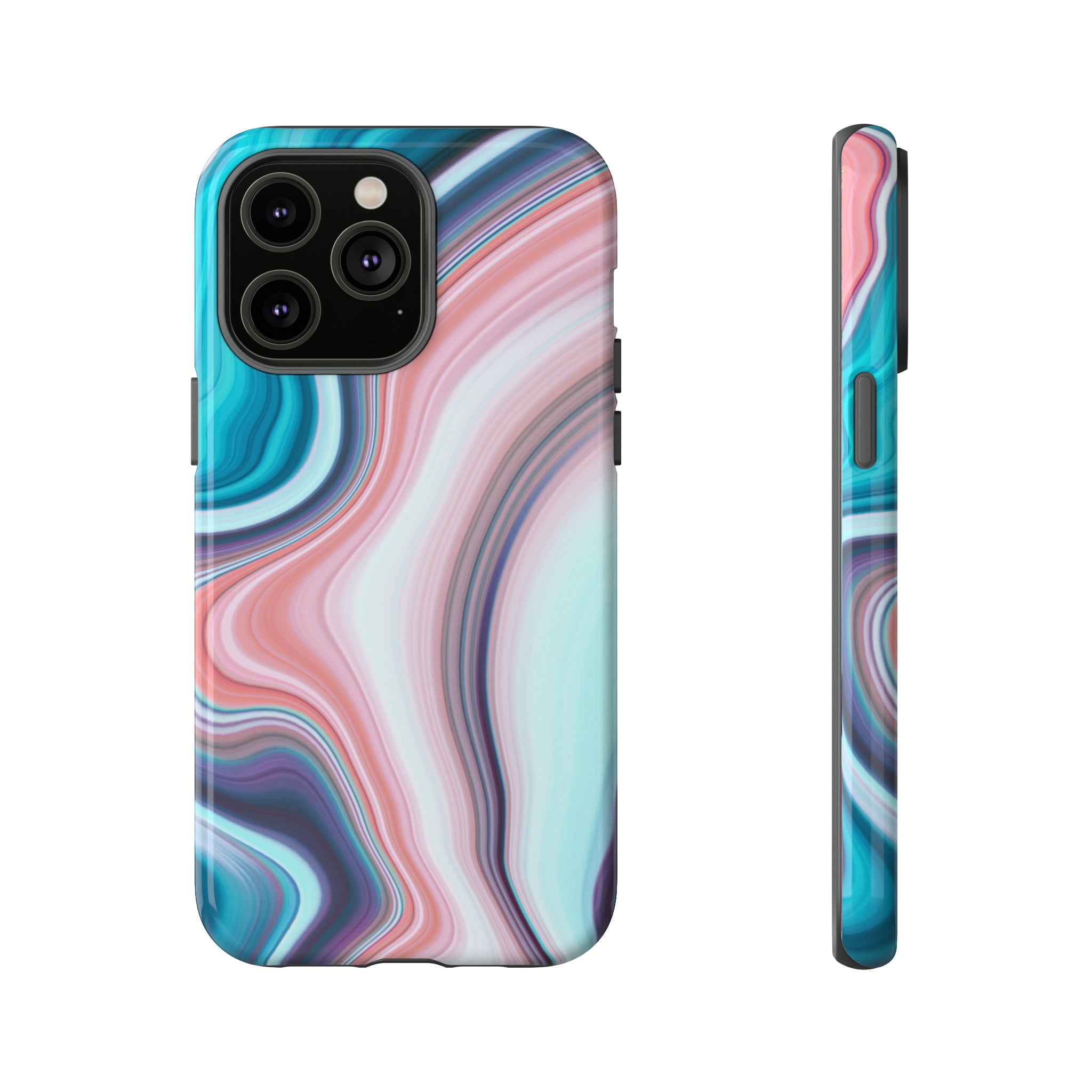 Pink Swirls - Protective Phone Case