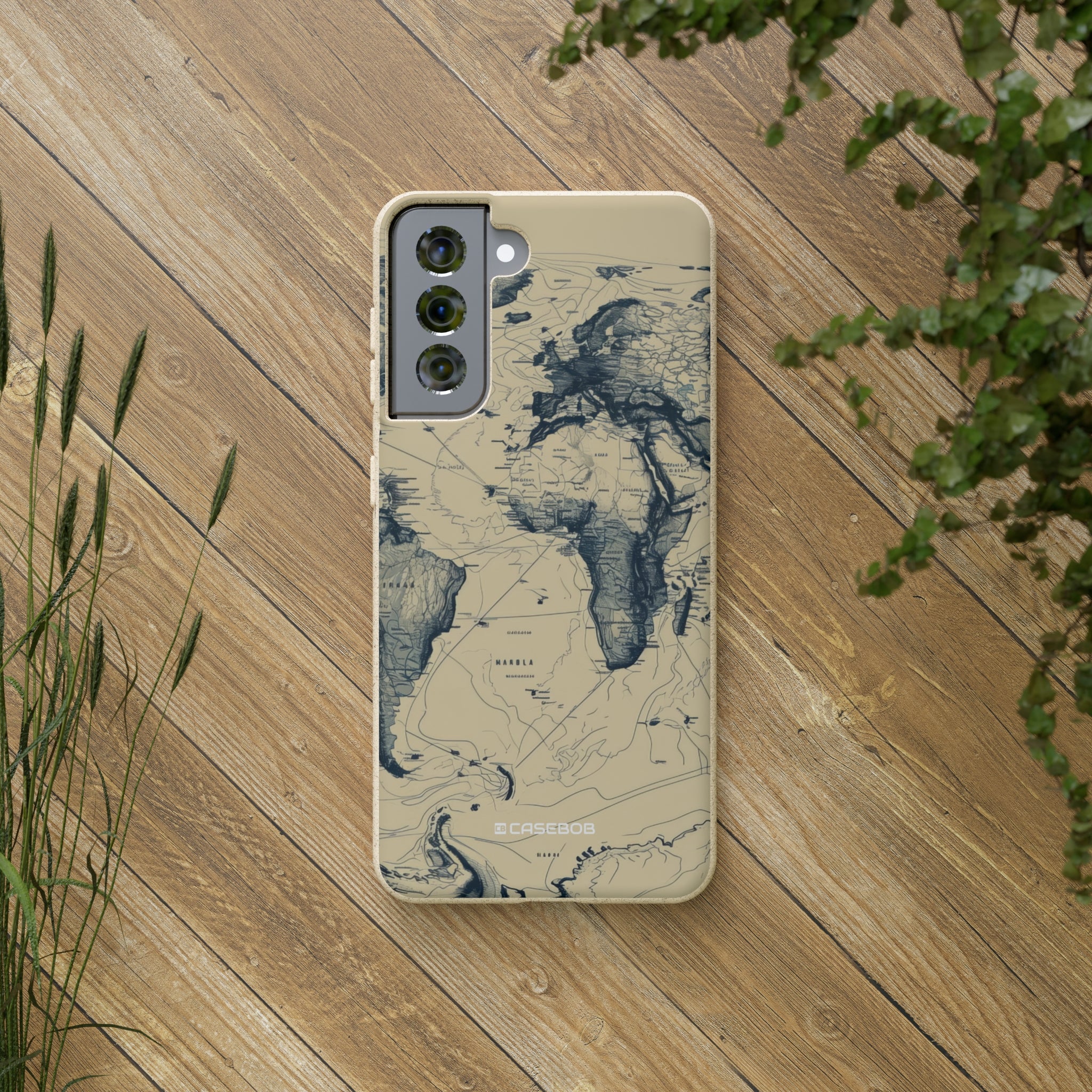 Vintage World Map | Biodegradable Phone Case