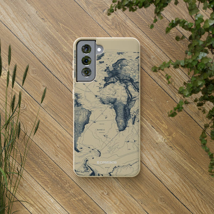 Vintage World Map | Biodegradable Phone Case