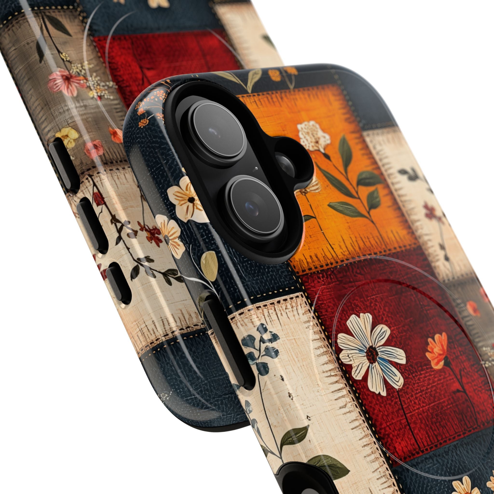 Patchwork Blooms iPhone 17 Case - Tough+
