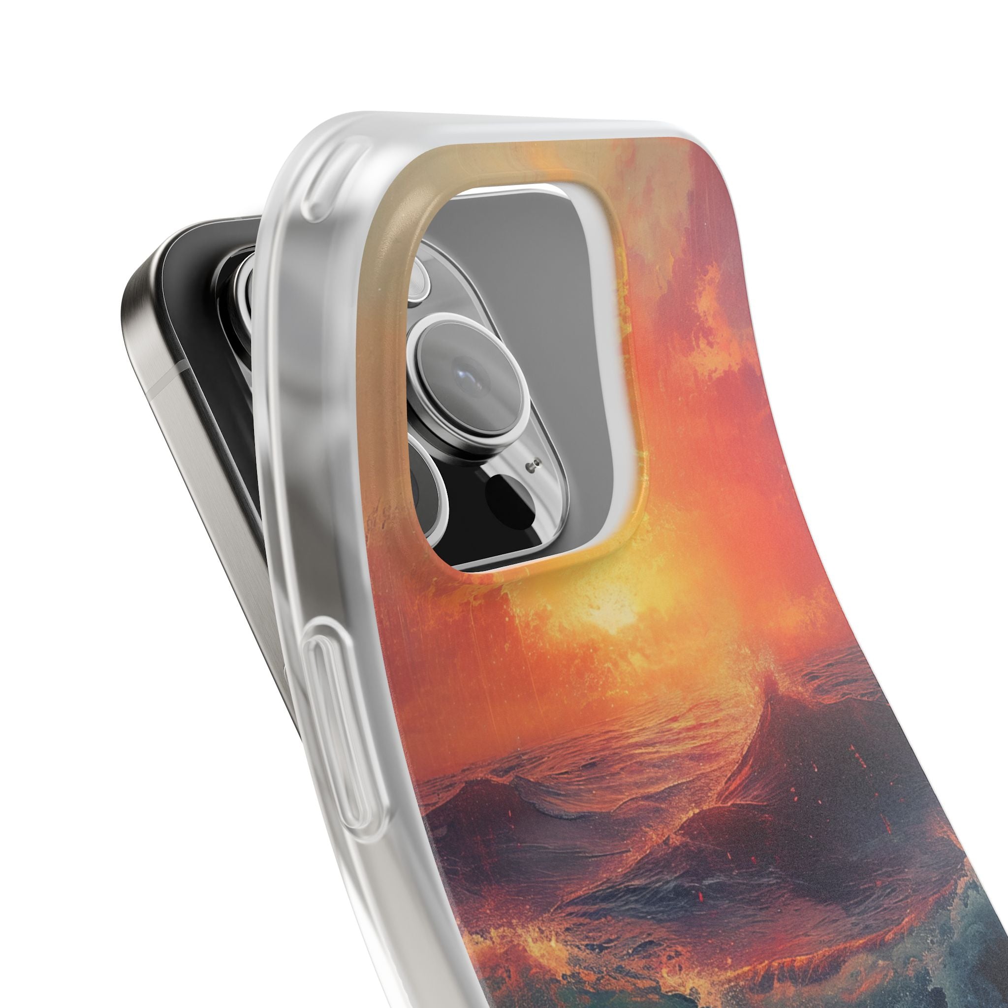 Ocean Sunset Waves - Flexi iPhone 16 Phone Case