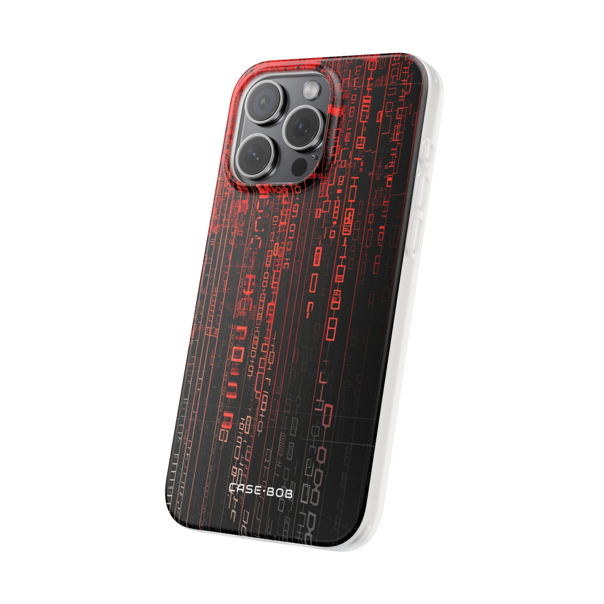 Crimson Glyphs iPhone 15 Pro Max Case - Soft