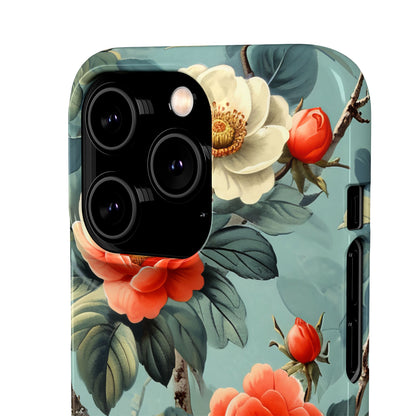 Vintage Floral Romance iPhone 14 - Slim Phone Case