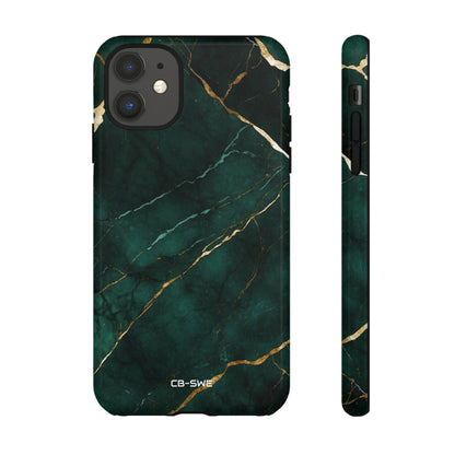 Emerald Veins Flow - iPhone Case