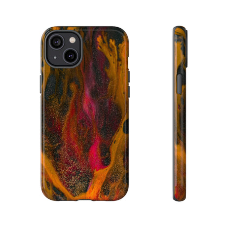 Bon Fire Ink Art iPhone Case (Protective) iPhone 14 Plus Glossy Phone Case