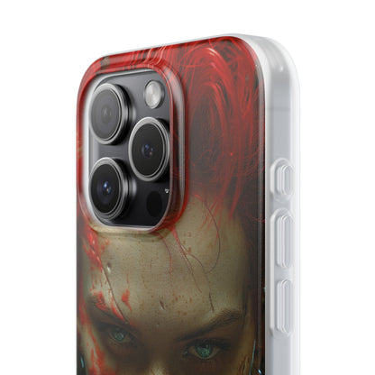 Red Spike Gaze iPhone 15 Pro Case - Soft