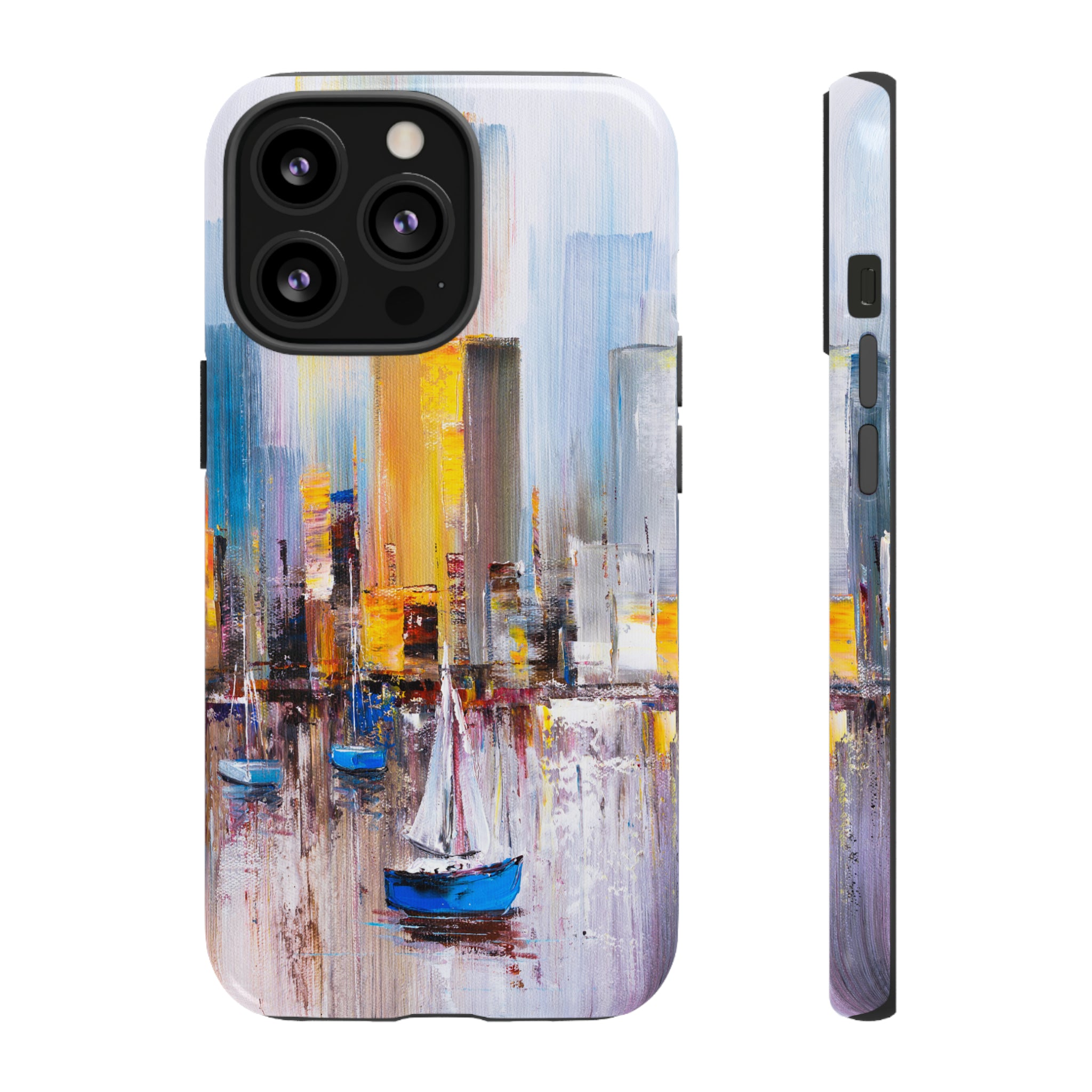 Oil Painting - Manhattan Bay - Protective Phone Case