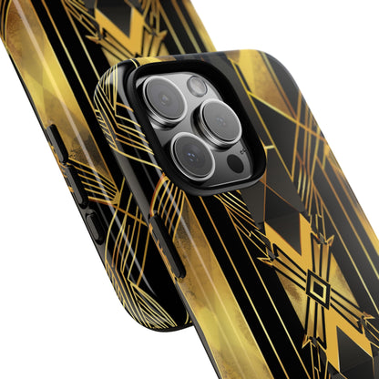 Golden Diamond Radiance iPhone 16 Pro Max Case - Tough